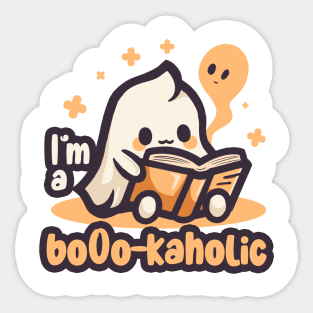 I'm a bookaholic. I haunt libraries Sticker